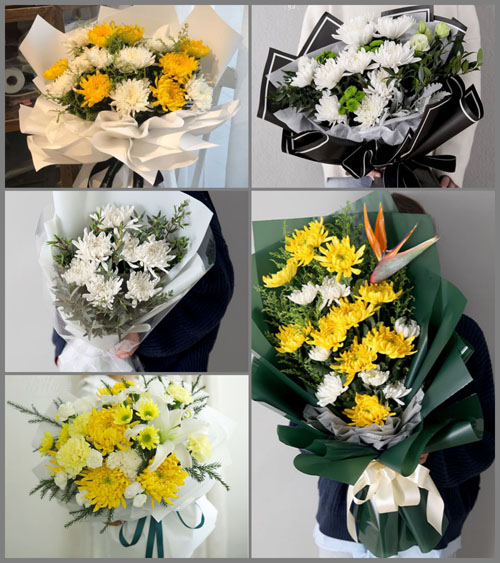 山东青岛胶州市胶莱镇后韩哥庄村白事花束代送
